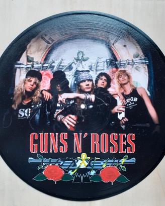 Vinile 33 giri da parete omaggio ai Guns N' Roses 