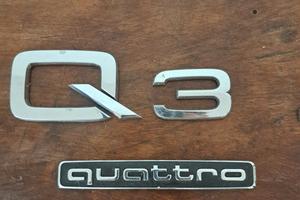 lettere cromate audi 