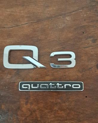 lettere cromate audi 