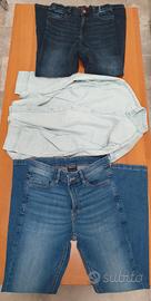 set con 2 jeans e una camicia  tutto taglia 10 ann