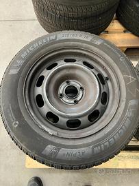4 ruote con cerchi in ferro Peugeot/Citroen/Opel