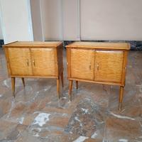 COPPIA DI COMODINI ANNI 50
