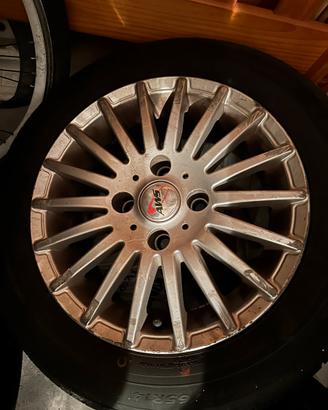 4 Cerchi in Lega AWS 14" + Gomme 175/65 R14
