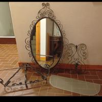 specchio in ferro battuto