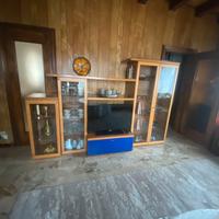 Mobile Tv in legno -parete attrezzata da soggiorno