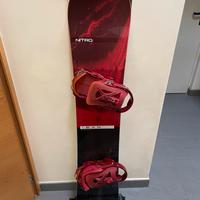 Snowboard Nitro + attacchi Salomon