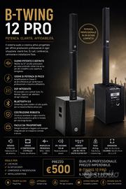 B-TWIG 12 PRO – SISTEMA AUDIO PROFESSIONALE
