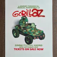 Poster "Gorillaz" Live in Madrid 2025