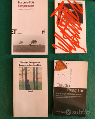 Lotto divisibile n 3 libri Einaudi - genere vario 
