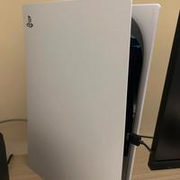 Ps5 console+joystick+cuffie+base di ricarica 