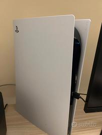 Ps5 console+joystick+cuffie+base di ricarica 