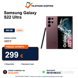 🔥 Samsung Galaxy S22 Ultra 256 GB  💥 PREZZO OFFE
