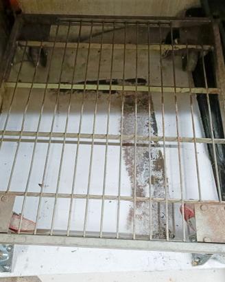 pedane carrellate legno e metallo