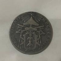 Moneta mezzo scudo vaticano 1823