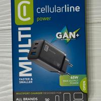 Cellularline Caricabatterie da Rete Multipower 65W