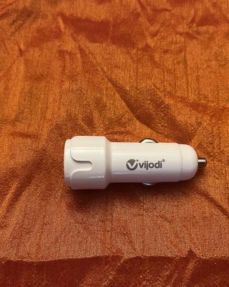 Caricabatterie USB Auto ricarica 2,4A 5V Vijodi