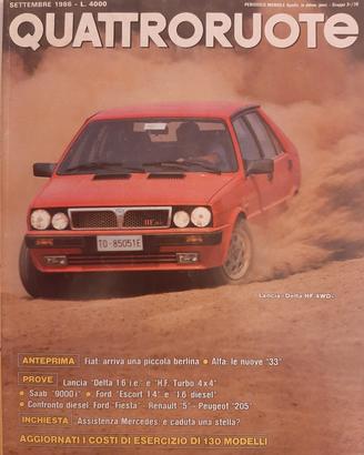 Rivista Quattroruote Settembre 1986 (N°371)