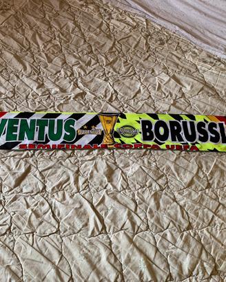 Sciarpa calcio 1995 Juventus Borussia Uefa orig