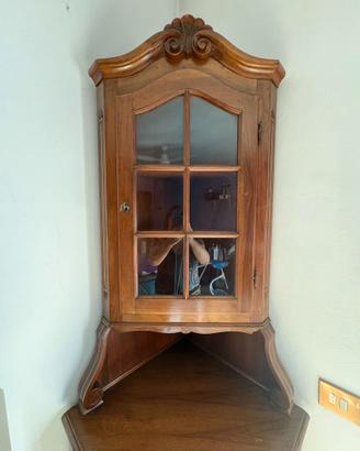 Angoliera/vetrinetta in legno