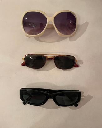 Set di 3 paia di occhiali da sole vintage
