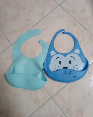 Bavaglini per pappa in silicone