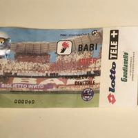 Biglietto AS Bari - Inter 1999 Tribuna d’Onore