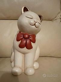 Gatto Thun fiocco rosso