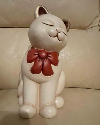 Gatto Thun fiocco rosso