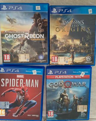GIOCHI X PS4 COME NUOVI