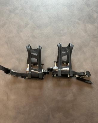 Pedali con gabbietta taglia L