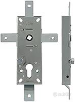 Serratura corazzabile multipunto porta basculante