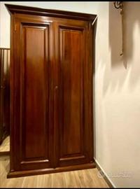 Armadio in noce a 2 ante