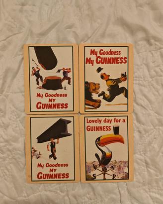 Set di 4 Sottobicchieri Vintage Guinness – Illustr