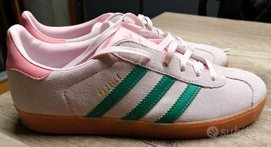 Adidas Gazelle rosa e verdi taglia 40 nuove