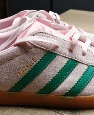 Adidas Gazelle rosa e verdi taglia 40 nuove