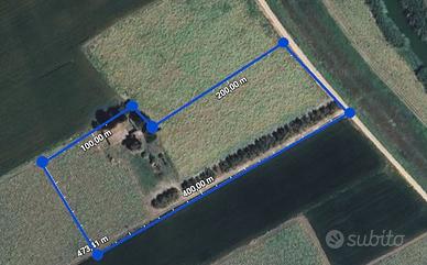 Deposito da ristrutturare con carciofaia