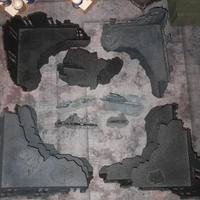 Lotto scenari in legno per modellismo / wargame
