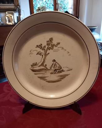 Piatto d'epoca in Ceramica d'arte trevigiana