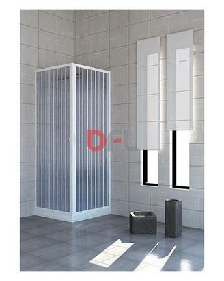 Box doccia a due porte in pvc  cm 80×80