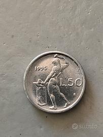 Moneta di 50 Lire piccola 1993, 1995