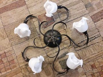 PLAFONIERA DA SOFFITTO A 5 LUCI