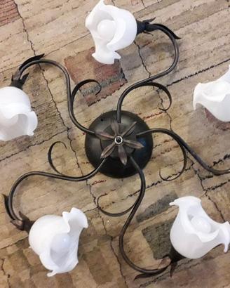 PLAFONIERA DA SOFFITTO A 5 LUCI