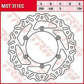 Disco anteriore cross/enduro TRW 250mm come nuovo