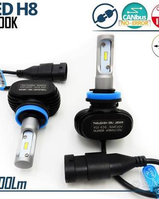 KIT FULL LED H8 CANbus Lampade Luce BIANCA 8000LUM