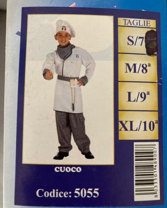 Costume/vestito carnevale Veneziano Cuoco/chef