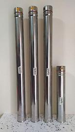 SET TUBI IN ACCIAIO INOX PER STUFA A PELLET Ø 80mm