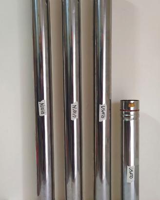SET TUBI IN ACCIAIO INOX PER STUFA A PELLET Ø 80mm