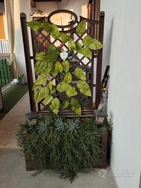 Bama Fioriera  con spalliera da 80cm