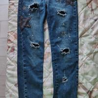 Pantaloni jeans Monnalisq bambina