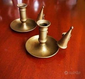 Coppia portacandele Vintage